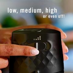 Febreze Plug in Scent Booster Air Freshener Oil Diffuser Black | Black Plug-in oil diffuser. Boosts scent for 40 mins. Long cord for flexible placement. Fits every home. Starter kit only.