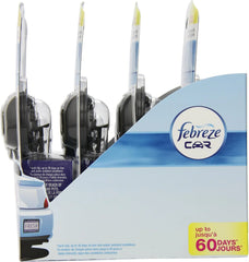 Febreze Air Freshener, Car Vent Clip Air Freshener, New Car Air Freshener, 2-Count (Pack of 8)