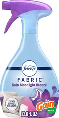 Febreze Fabric Spray, Air Freshener, Odor-Fighting Fabric Refresher, Couch and Linen Spray, Sneaker Balls Alternative, Multi-Use, Gain Moonlight Breeze Scent, 23.6 fl oz