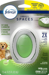 Febreze SMALL SPACES Pet Odor Eliminator Air Freshener, Fresh, 1 count